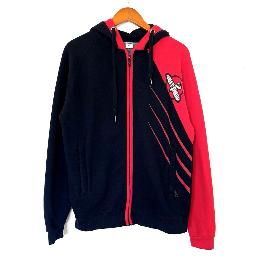 VTG Hayabusa Mens Hoodie Size M Fight Uwagi Gi Jiu Boxing Jitsu MMA Full Zip